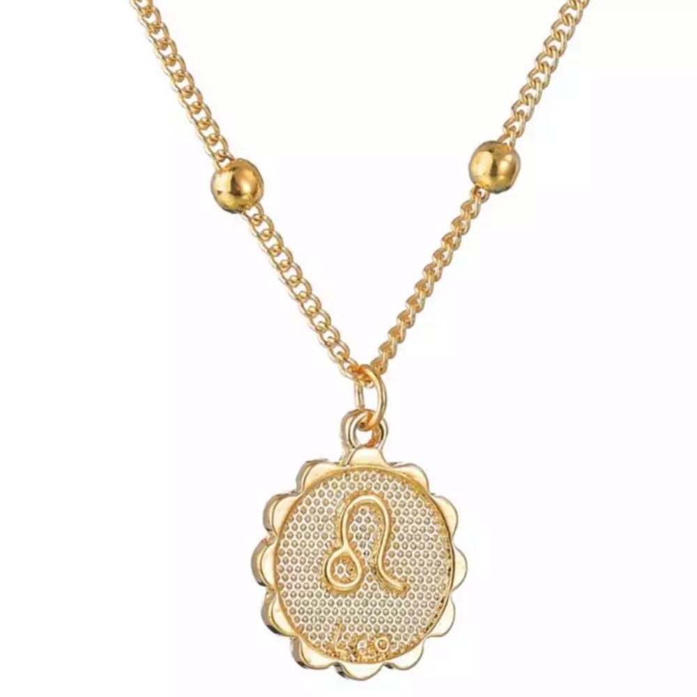 Leo Zodiac Coin Necklace
